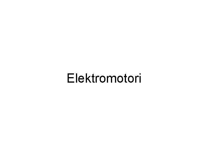 Elektromotori 