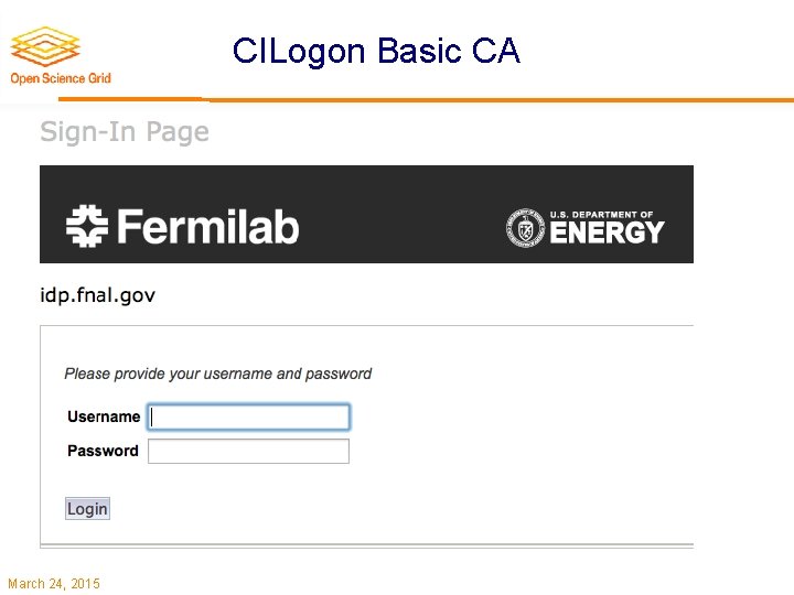CILogon Basic CA March 24, 2015 