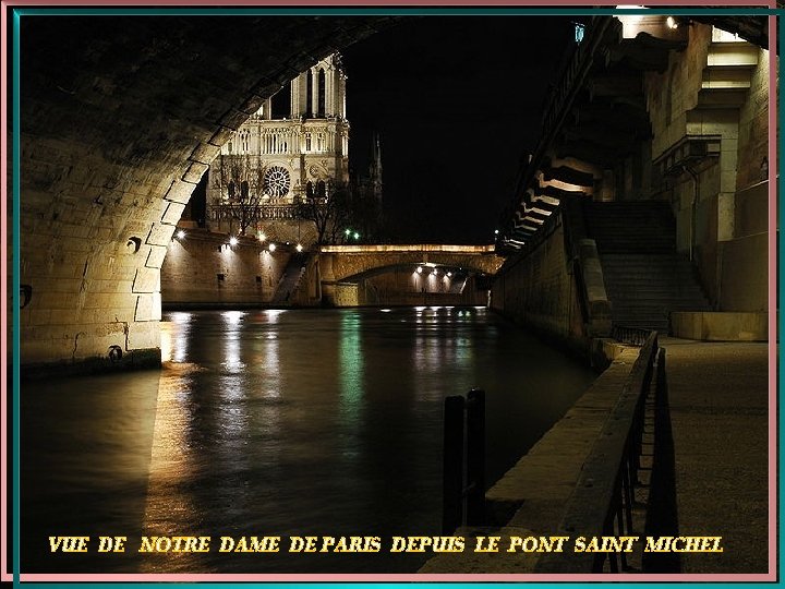 VUE DE NOTRE DAME DE PARIS DEPUIS LE PONT SAINT MICHEL 