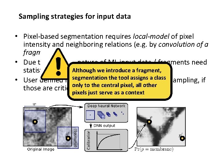 Sampling strategies for input data • Pixel-based segmentation requires local-model of pixel intensity and Sampling strategies for input data • Pixel-based segmentation requires local-model of pixel intensity and