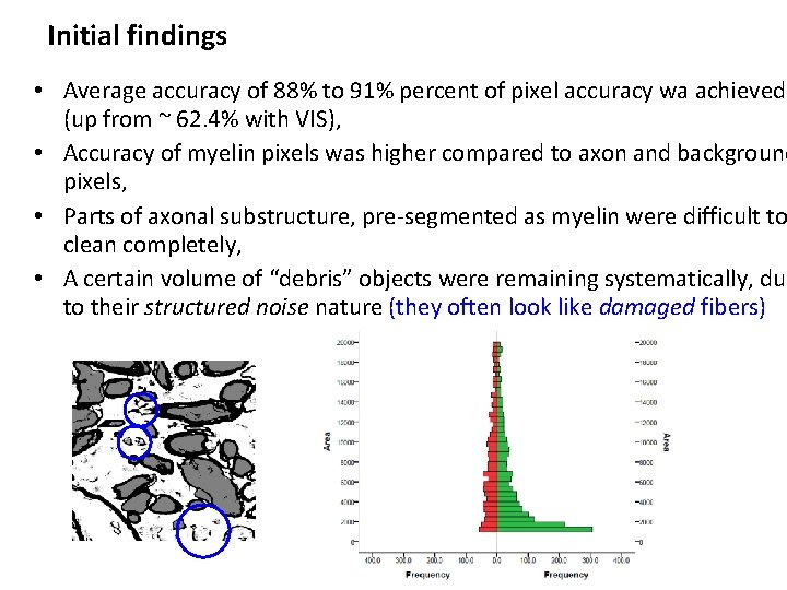 Initial findings • Average accuracy of 88% to 91% percent of pixel accuracy wa Initial findings • Average accuracy of 88% to 91% percent of pixel accuracy wa
