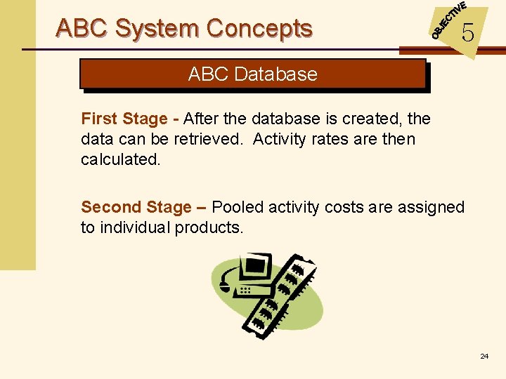 ABC System Concepts 5 ABC Database First Stage - After the database is created,