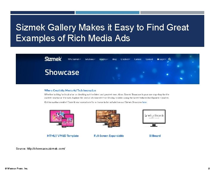 Sizmek Gallery Makes it Easy to Find Great Examples of Rich Media Ads Source: