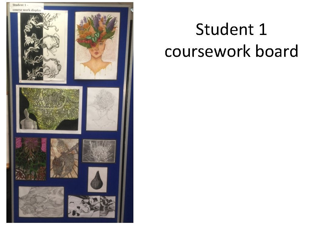 Student 1 coursework board 