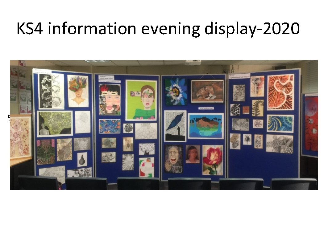 KS 4 information evening display-2020 % 