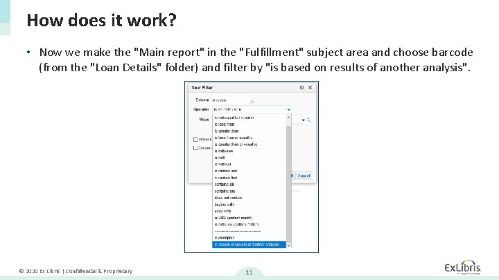 How does it work? • Now we make the "Main report" in the "Fulfillment" How does it work? • Now we make the "Main report" in the "Fulfillment"
