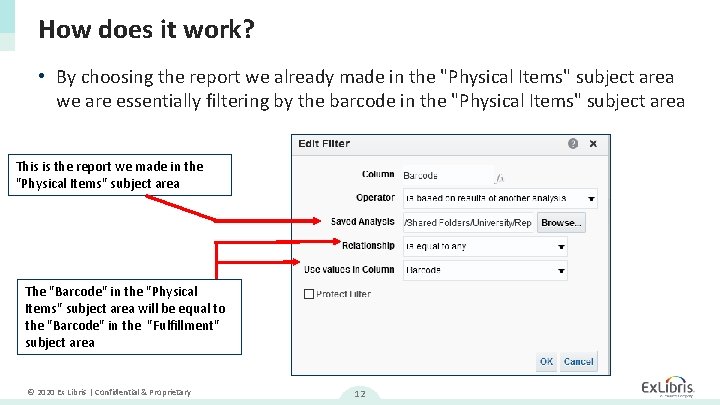 How does it work? • By choosing the report we already made in the How does it work? • By choosing the report we already made in the