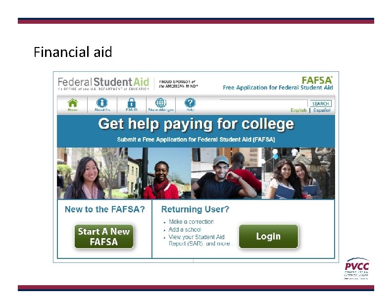 Financial aid 