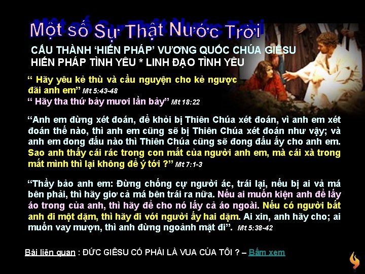 CẤU THÀNH ‘HIẾN PHÁP’ VƯƠNG QUỐC CHÚA GIÊSU HIẾN PHÁP TÌNH YÊU * LINH