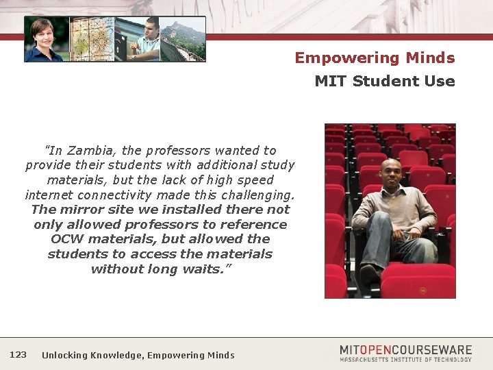 Empowering Minds MIT Student Use "In Zambia, the professors wanted to provide their students