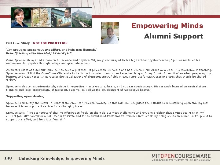 Empowering Minds Alumni Support Full Case Study - NOT FOR PROJECTION ‘I'm proud to