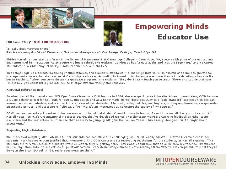 Empowering Minds Full Case Study - NOT FOR PROJECTION Educator Use ‘It really does