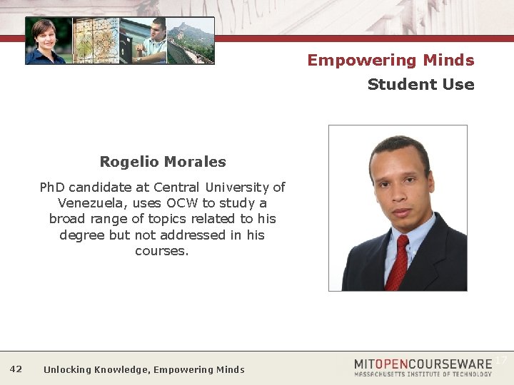Empowering Minds Student Use Rogelio Morales Ph. D candidate at Central University of Venezuela,