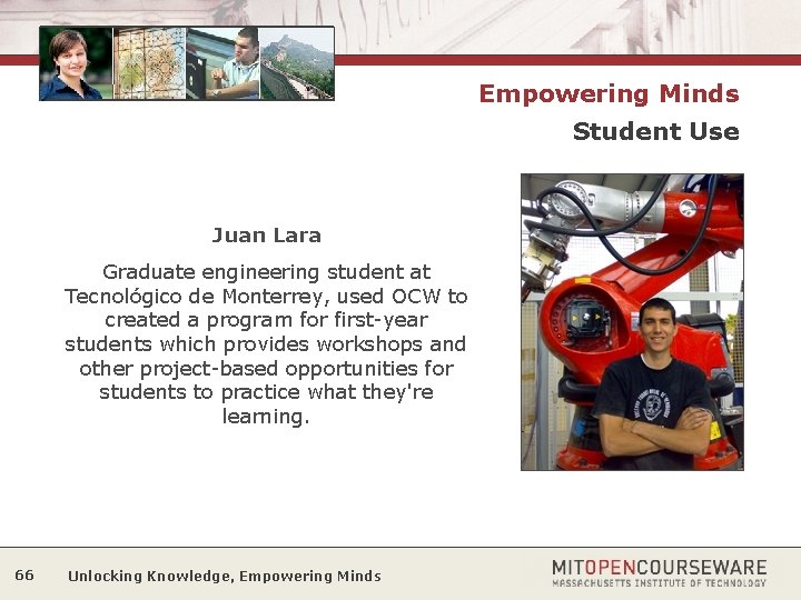 Empowering Minds Student Use Juan Lara Graduate engineering student at Tecnológico de Monterrey, used