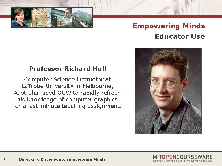 Empowering Minds Educator Use Professor Richard Hall Computer Science instructor at La. Trobe University