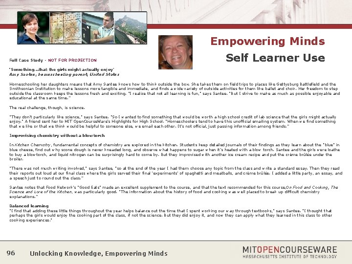 Empowering Minds Full Case Study - NOT FOR PROJECTION Self Learner Use ‘Something…that the