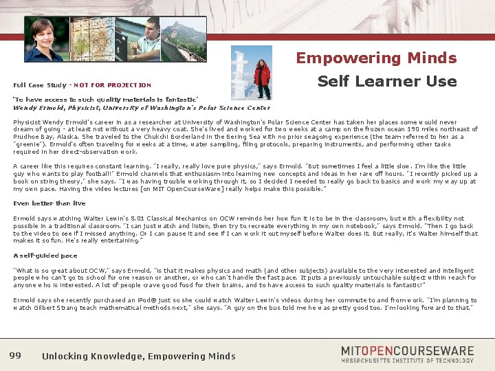 Empowering Minds Full Case Study - NOT FOR PROJECTION Self Learner Use ‘To have
