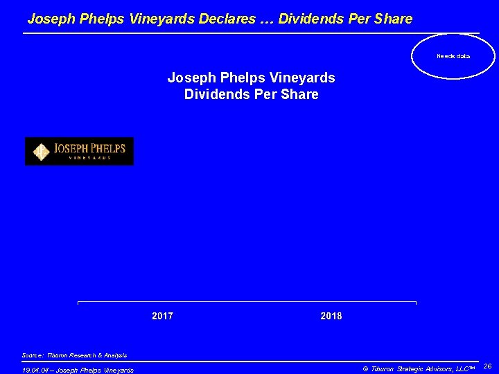 Joseph Phelps Vineyards Declares … Dividends Per Share Needs data Joseph Phelps Vineyards Dividends