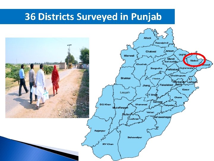 36 Districts Surveyed in Punjab 