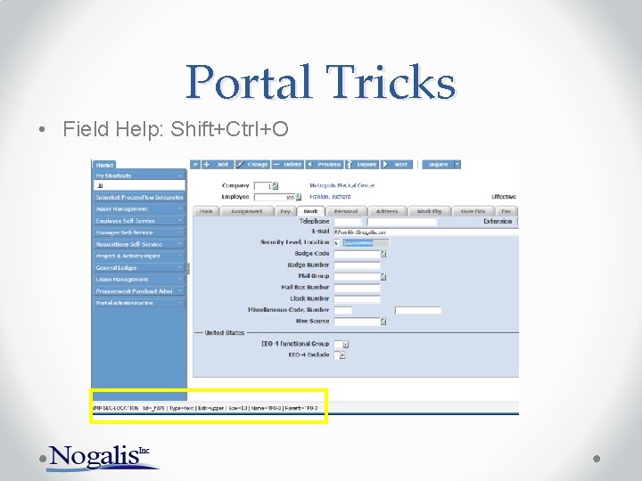 Portal Tricks • Field Help: Shift+Ctrl+O Portal Tricks • Field Help: Shift+Ctrl+O