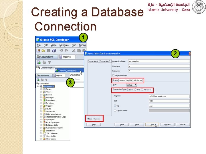 Creating a Database Connection 