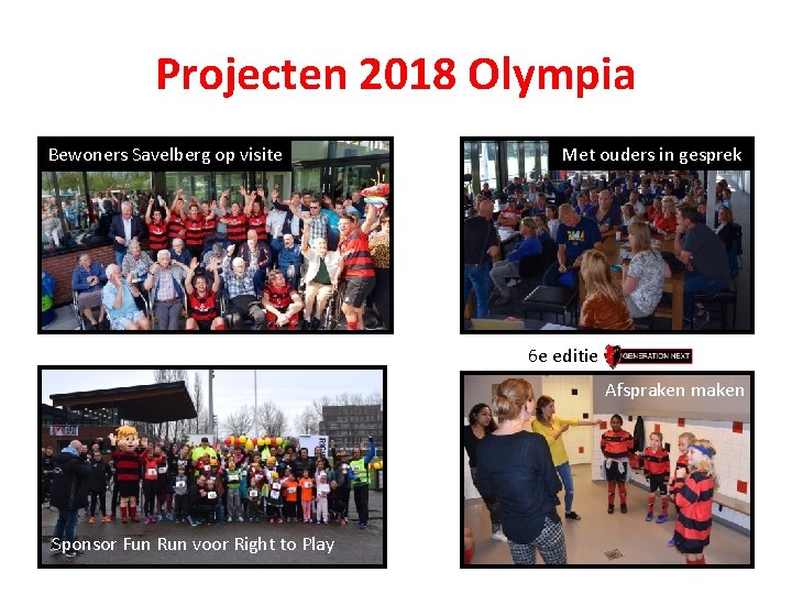 Projecten 2018 Olympia Bewoners Savelberg op visite Met ouders in gesprek 6 e editie