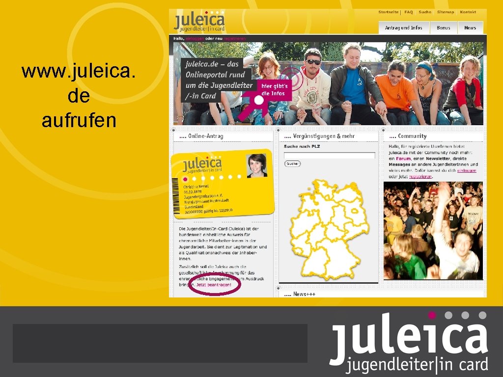 www. juleica. de aufrufen 