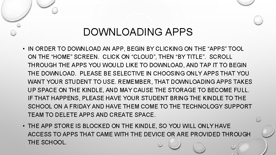 DOWNLOADING APPS • IN ORDER TO DOWNLOAD AN APP, BEGIN BY CLICKING ON THE