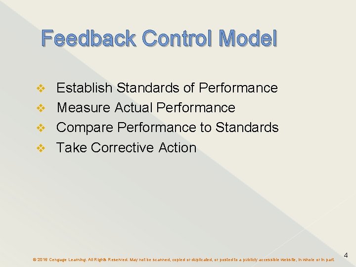 Chapter 19 Managing Quality and Performance 2016 Cengage