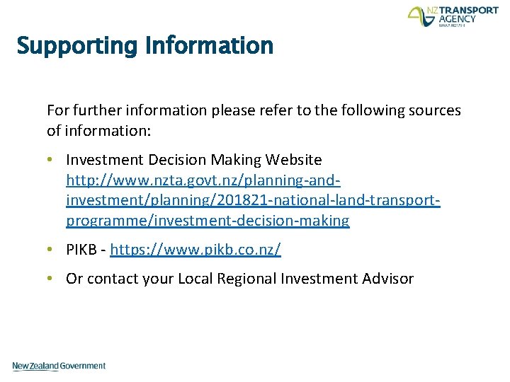 Supporting Information For further information please refer to the following sources of information: •