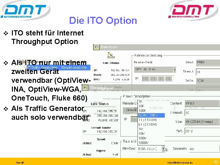 Die ITO Option v ITO steht für Internet Throughput Option Als ITO nur mit