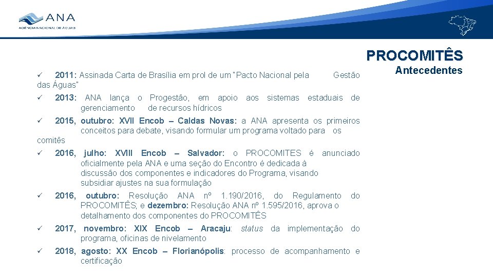 PROCOMITÊS 2011: Assinada Carta de Brasília em prol de um “Pacto Nacional pela das