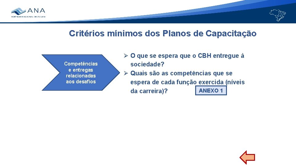 Critérios mínimos dos Planos de Capacitação Competências e entregas relacionadas aos desafios Ø O