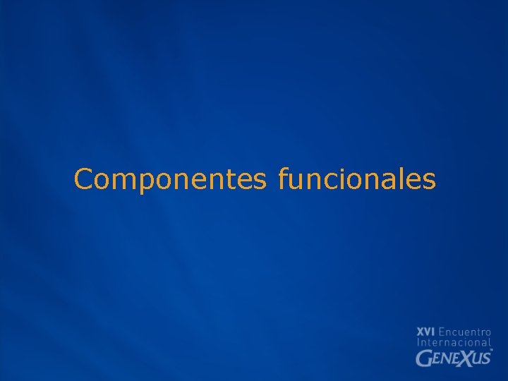 Componentes funcionales 