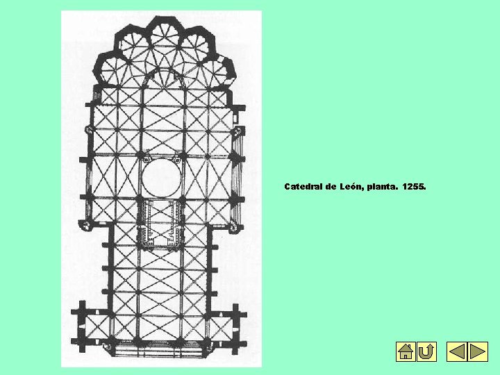 Catedral de León, planta. 1255. 