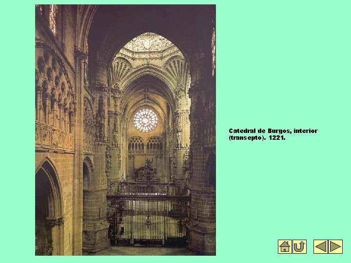Catedral de Burgos, interior (transepto). 1221. 