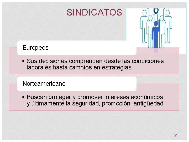 SINDICATOS Europeos • Sus decisiones comprenden desde las condiciones laborales hasta cambios en estrategias.