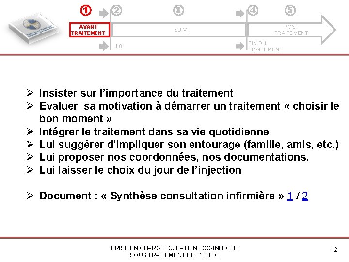 1 2 AVANT TRAITEMENT 3 SUIVI J-0 4 5 POST TRAITEMENT FIN DU TRAITEMENT