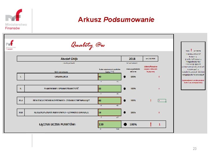 Arkusz Podsumowanie 23 