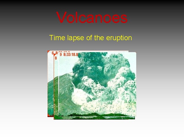 Volcanoes Time lapse of the eruption 