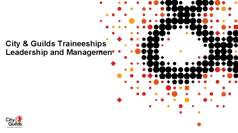 City & Guilds Traineeships Leadership and Managemen 