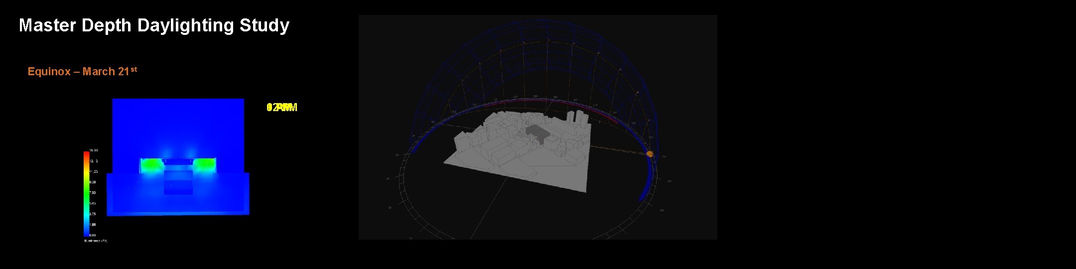 Master Depth Daylighting Study Equinox – March 21 st 9 PM 12 3 6