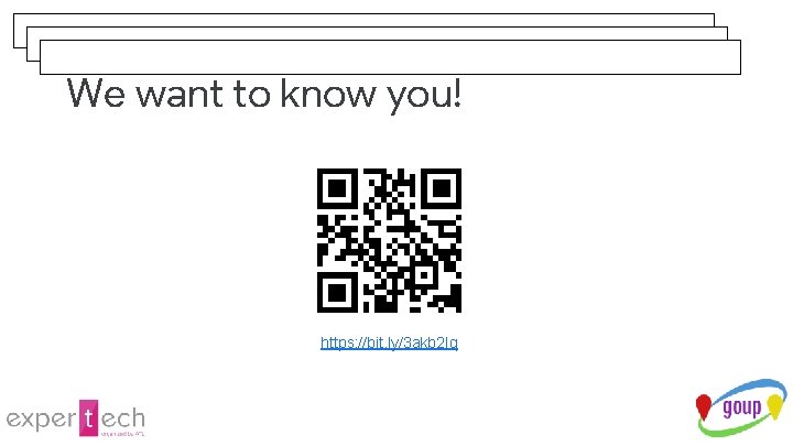 We want to know you! https: //bit. ly/3 akb 2 Iq 