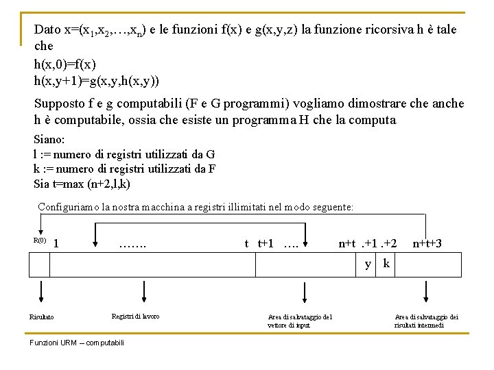 Dato x=(x 1, x 2, …, xn) e le funzioni f(x) e g(x, y,