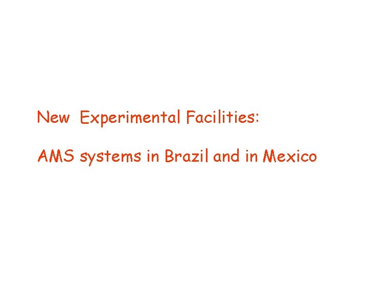 New Experimental Facilities: AMS systems in Brazil and in Mexico 
