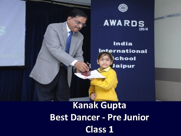 Kanak Gupta Best Dancer - Pre Junior Class 1 