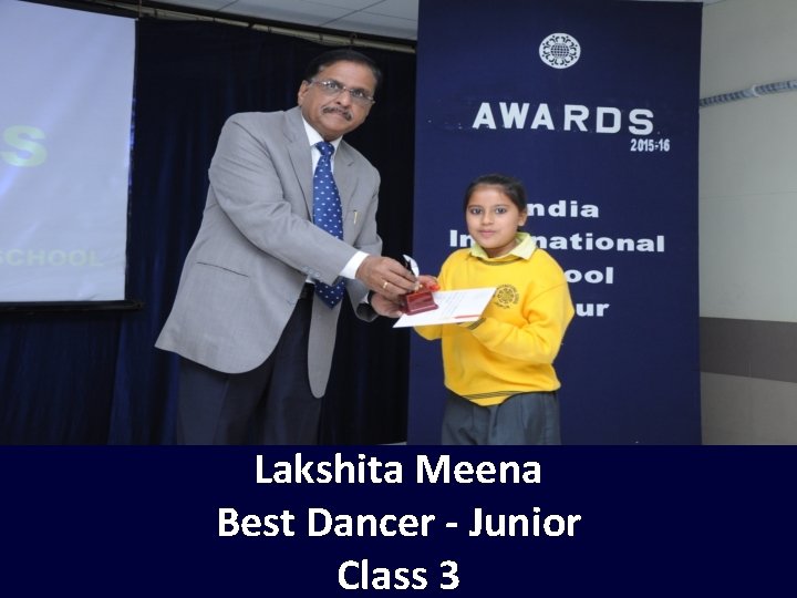 Lakshita Meena Best Dancer - Junior Class 3 