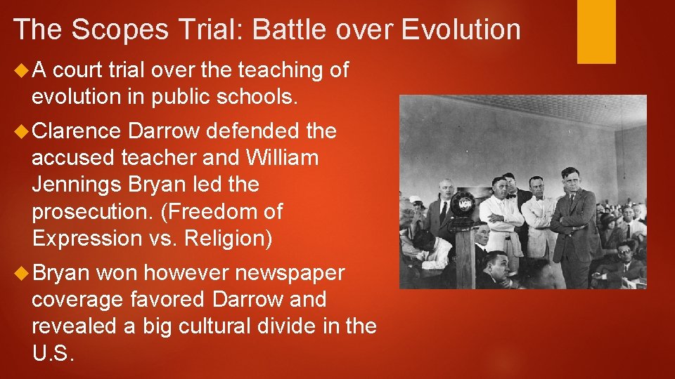 The 1920s and Changes in American Culture UNIT