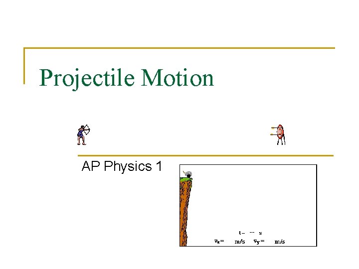 Projectile Motion AP Physics 1 