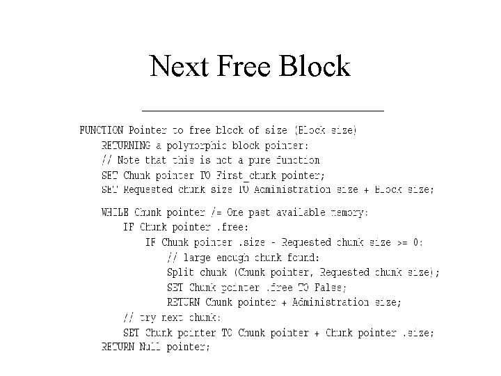 Next Free Block 